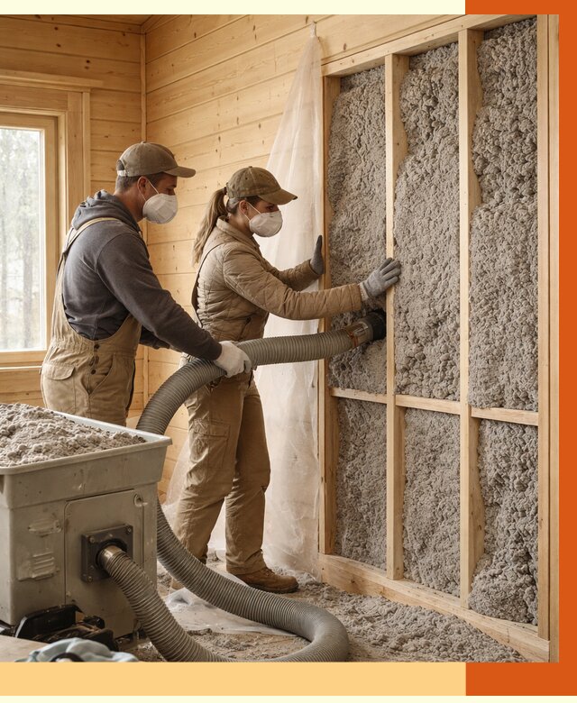 Утепление дачного дома эковатой в Глазове от 1479 руб./м2 — комплексно, ТепломастерГлз