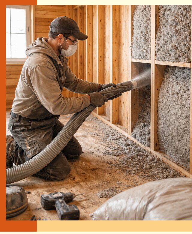 Утепление дачного дома эковатой в Глазове — быстро и надёжно