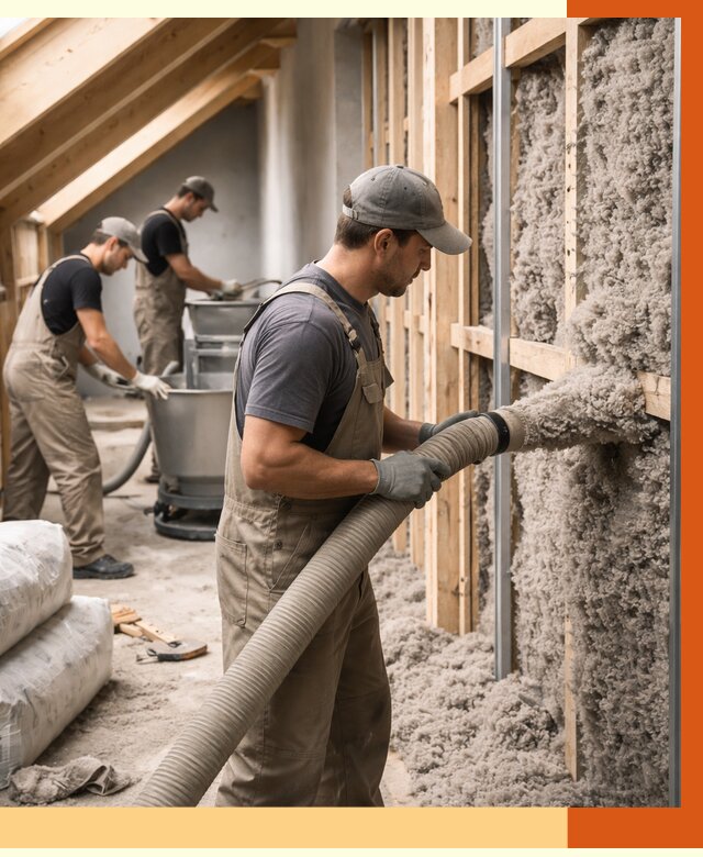 Утепление таунхауса эковатой в Глазове от 2245 руб./м² — монтаж и задувка | ТепломастерГлз