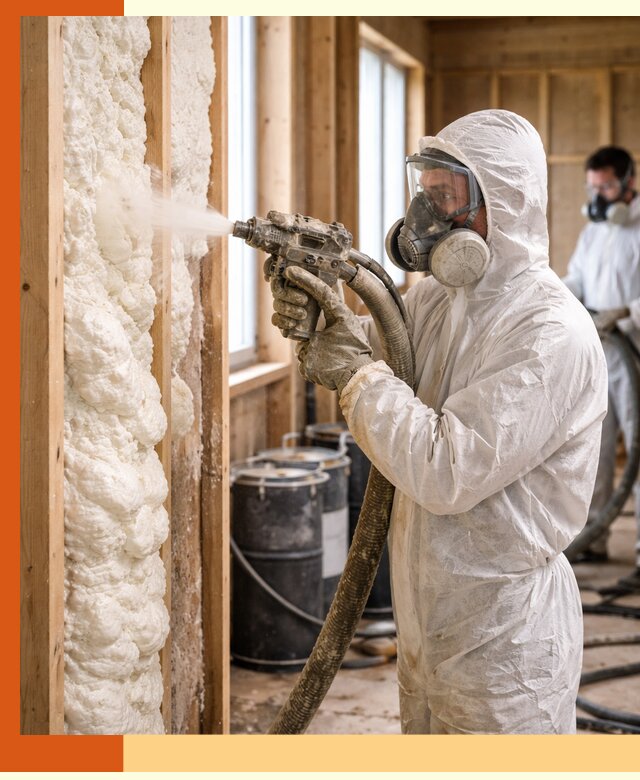 Утепление каркасного дома пенополиуретаном в Глазове