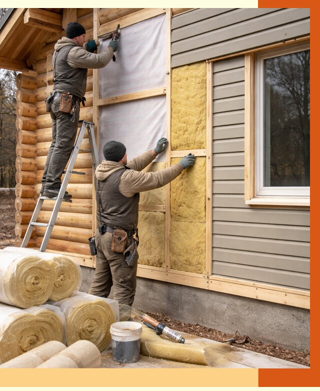 Утепление деревянного дома в Глазове от 6326 руб./м2 — заказать работы | ТепломастерГлз