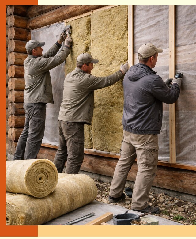 Утепление деревянного дома в Глазове эффективными технологиями