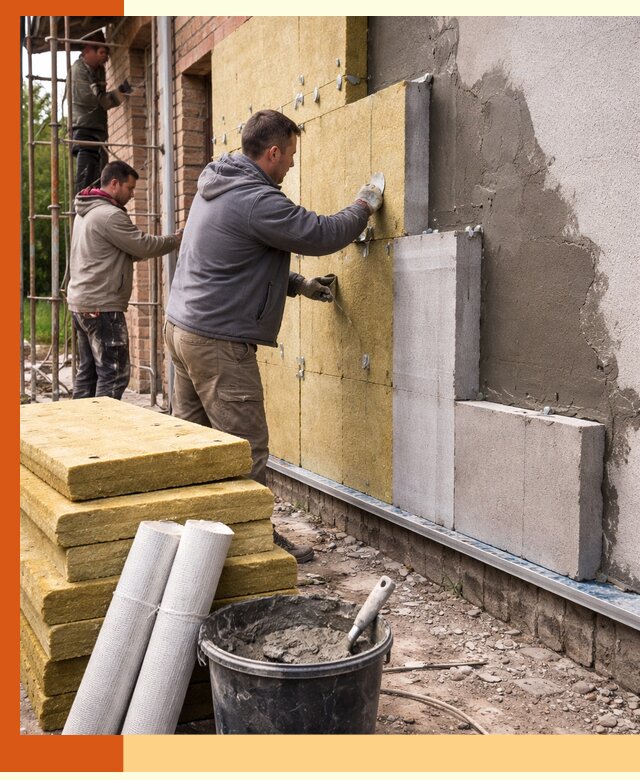 Утепление кирпичного дома под ключ в Глазове