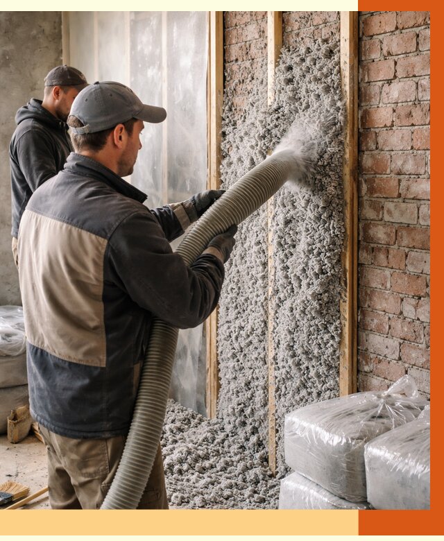 Утепление кирпичного дома эковатой в Глазове от 2398 руб./м² | ТепломастерГлз