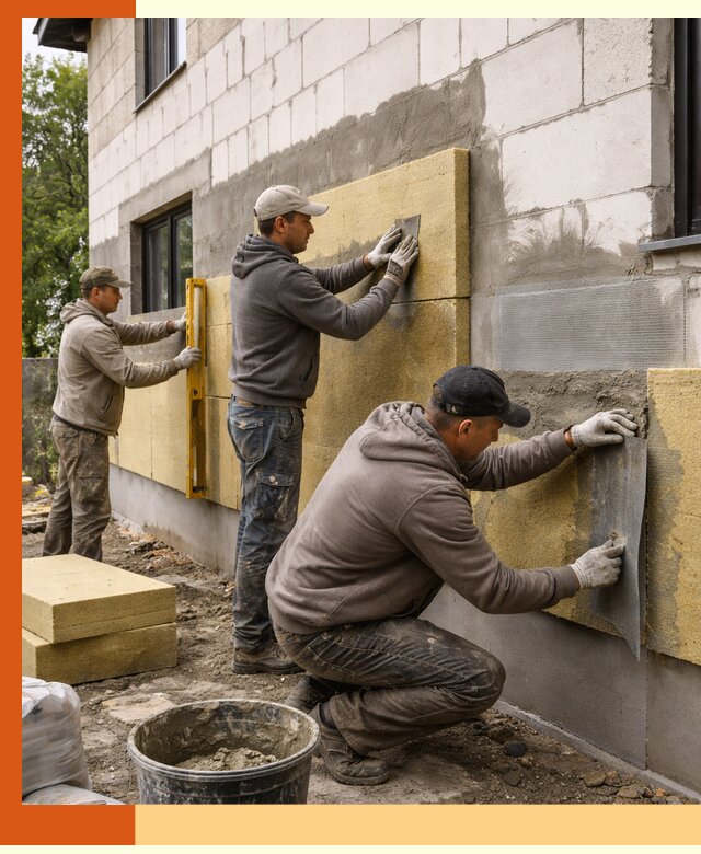 Утепление дома из газобетона в Глазове качественно и долговечно