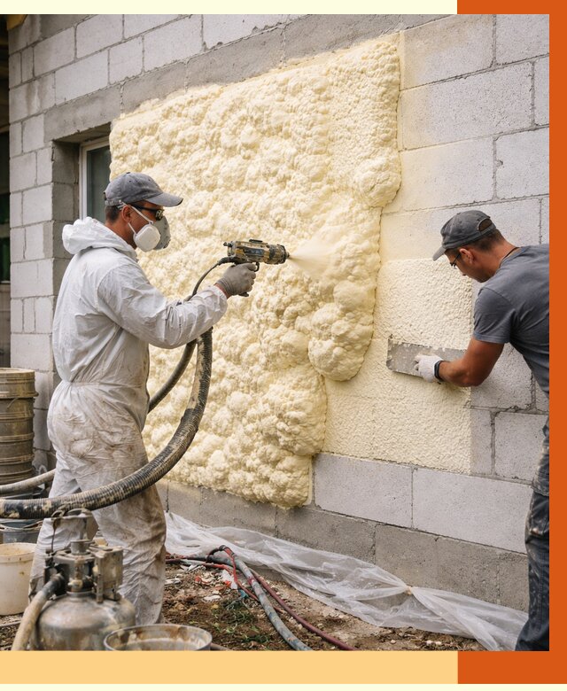 Утепление дома из газобетона ППУ в Глазове от 4897 руб./м² под ключ | ТепломастерГлз