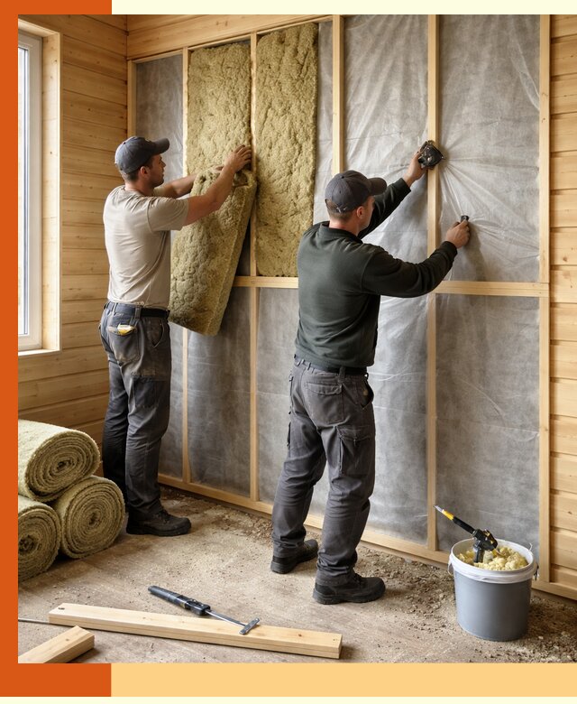 Утепление дома из минибруса в Глазове: комплексные теплоизоляционные работы