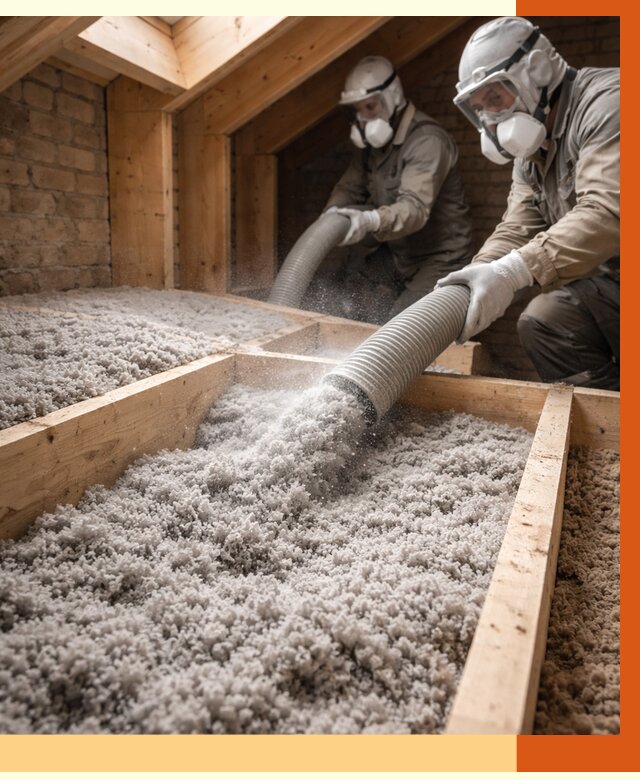 Утепление коттеджа эковатой в Глазове от 2551 руб./м² — комплексная задувка и монтаж | ТепломастерГлз