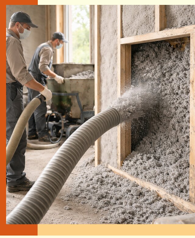 Утепление коттеджа эковатой в Глазове с гарантией качества