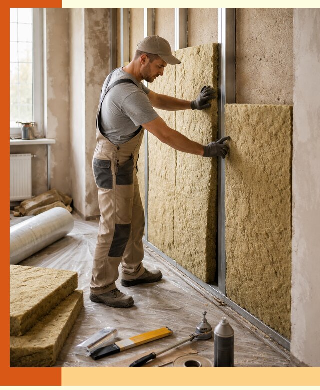 Утепление квартиры в Глазове — комплексная теплоизоляция стен и полов