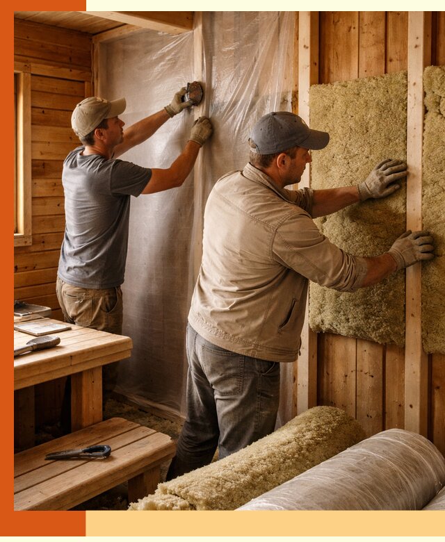 Утепление бани изнутри в Глазове качественно и недорого