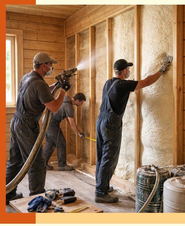 Утепление бани пенополиуретаном (ППУ) в Глазове