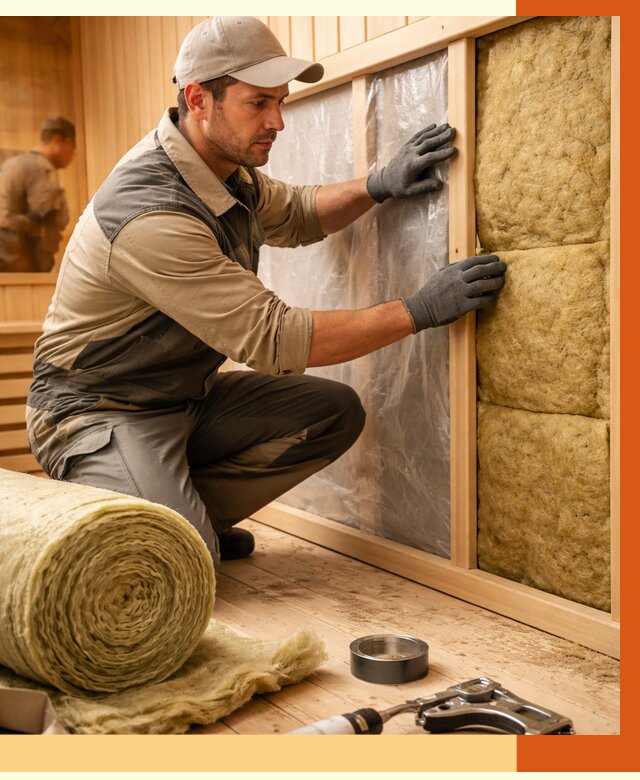 Утепление сауны изнутри в Глазове от 6632 руб. за м2 | ППУ, под ключ — ТепломастерГлз