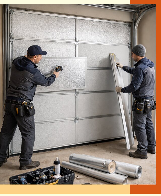 Утепление гаражных ворот в Глазове от 8009 руб/м2 — надежно и быстро | ТепломастерГлз