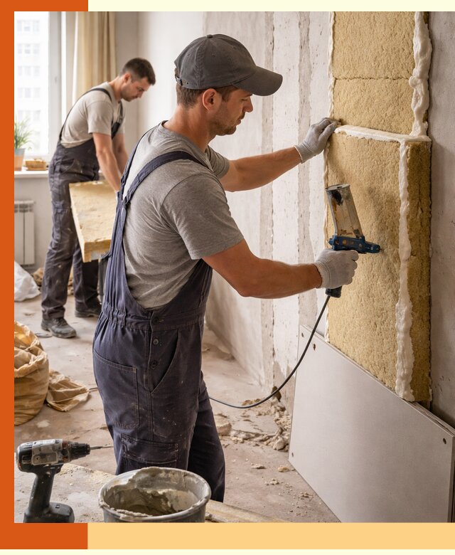 Утепление стен изнутри в Глазове — качественно и эффективно