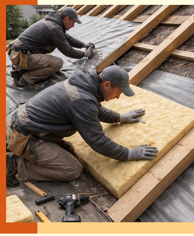 Профессиональное утепление крыши в Глазове качественно и надежно