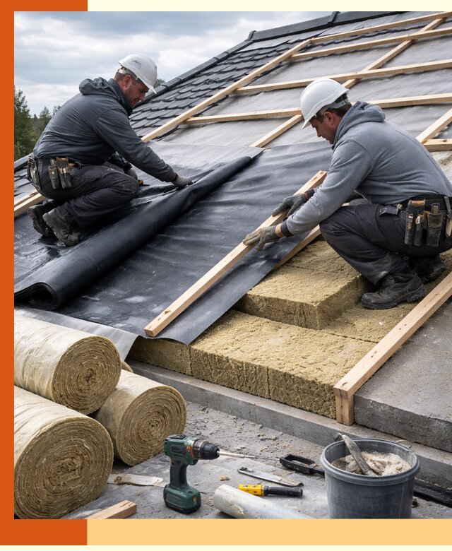 Утепление крыши снаружи в Глазове: профессиональная теплоизоляция
