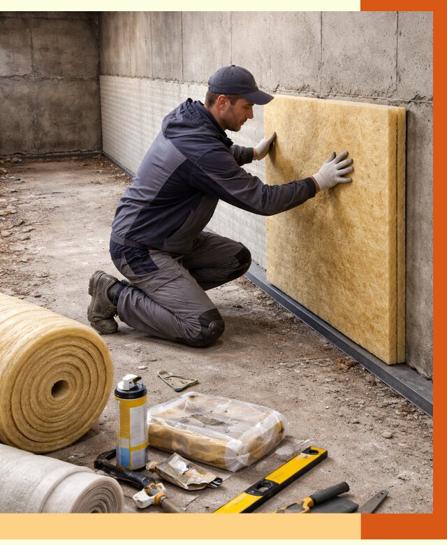 Утепление фундамента изнутри в Глазове от 4285 руб./м2 — работы под ключ | ТепломастерГлз