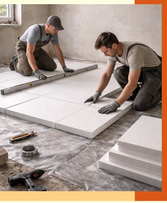 Утепление бетонного пола в Глазове от 2551 руб/м2 — монтаж и цена | ТепломастерГлз