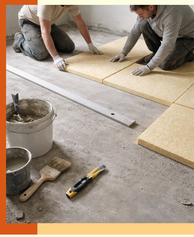 Утепление бетонного пола в Глазове профессионально и недорого