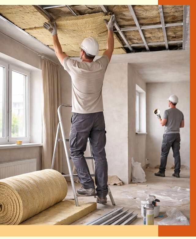 Утепление потолка в частном доме в Глазове от 969 руб./м² — работы под ключ | ТепломастерГлз