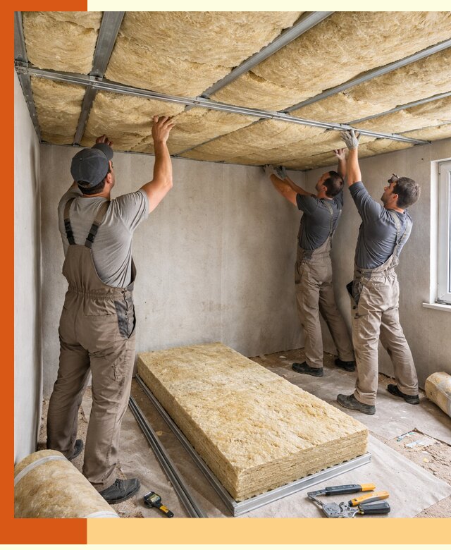 Утепление потолка в Глазове — тепло и без сквозняков