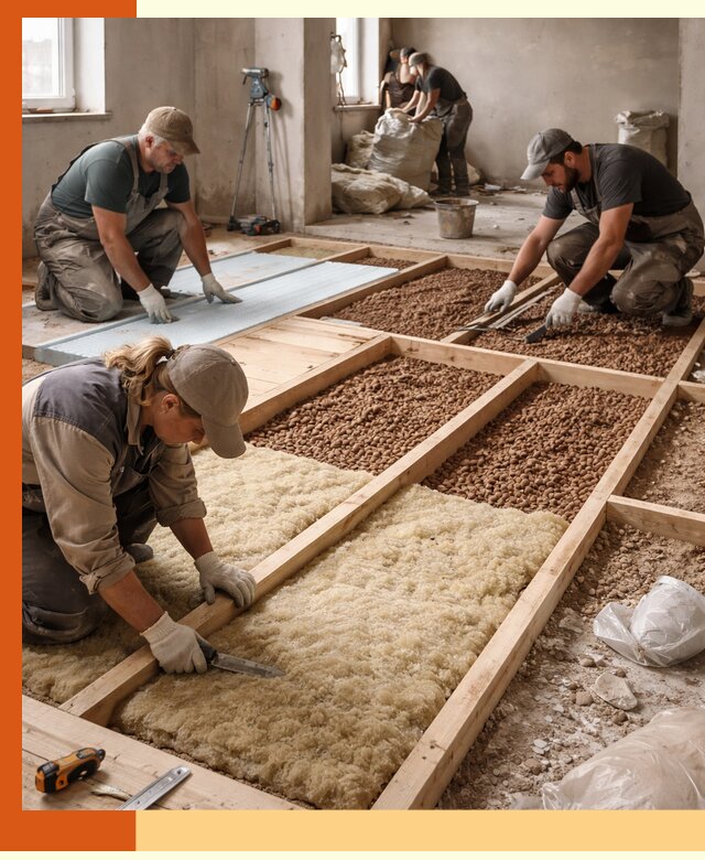 Утепление перекрытий жилых и промышленных зданий в Глазове