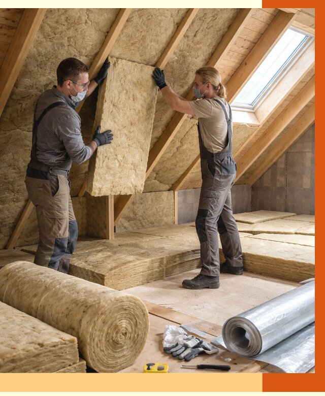 Утепление мансарды минватой в Глазове от 4285 руб./м2 — монтаж и пароизоляция | ТепломастерГлз