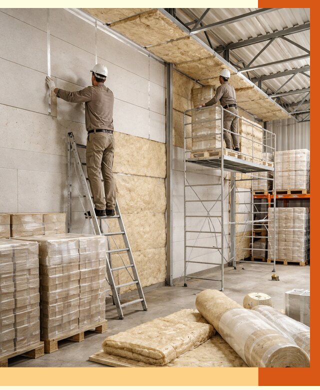 Утепление склада готовой продукции в Глазове от 1990 руб./м2 — комплексно | ТепломастерГлз