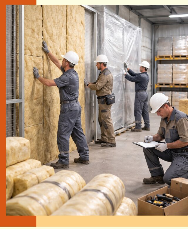 Утепление склада готовой продукции в Глазове качественно и быстро