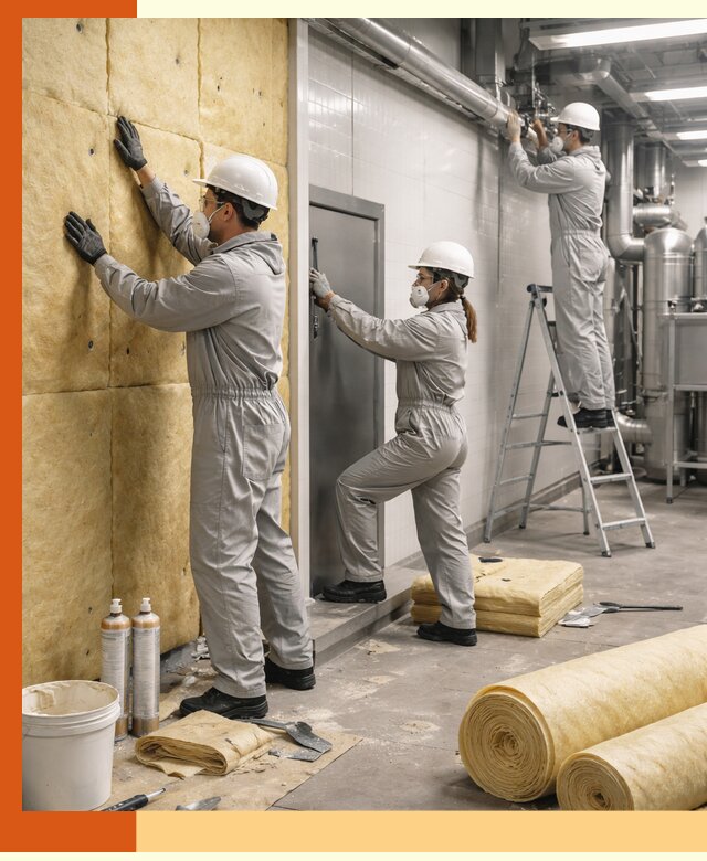 Утепление пищевого цеха под ключ в Глазове