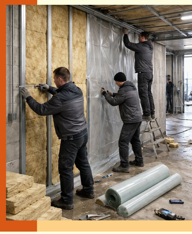 Профессиональное утепление автомойки в Глазове для любого типа помещений