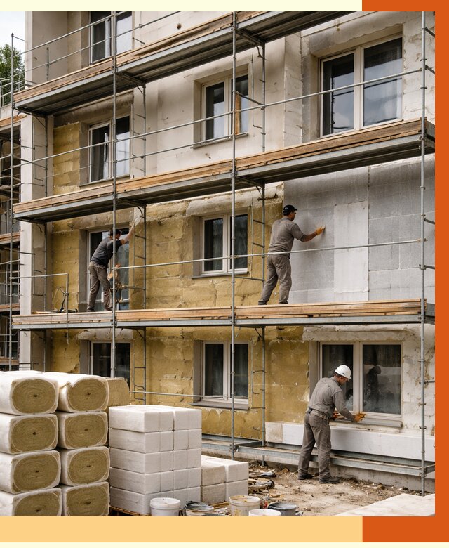 Утепление гостиницы в Глазове от 7346 руб./м2 — комплексно, ППУ, под ключ | ТепломастерГлз