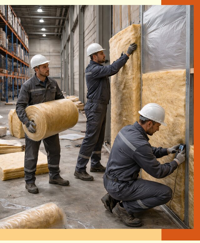 Утепление логистического центра в Глазове от 4591 руб/м² под ключ | ТепломастерГлз