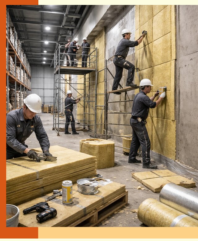 Утепление логистического центра в Глазове качественно и экономично