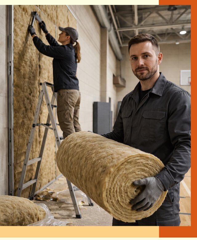 Утепление спортзала в Глазове от 7652 руб/м2 — комплексное утепление под ключ | ТепломастерГлз