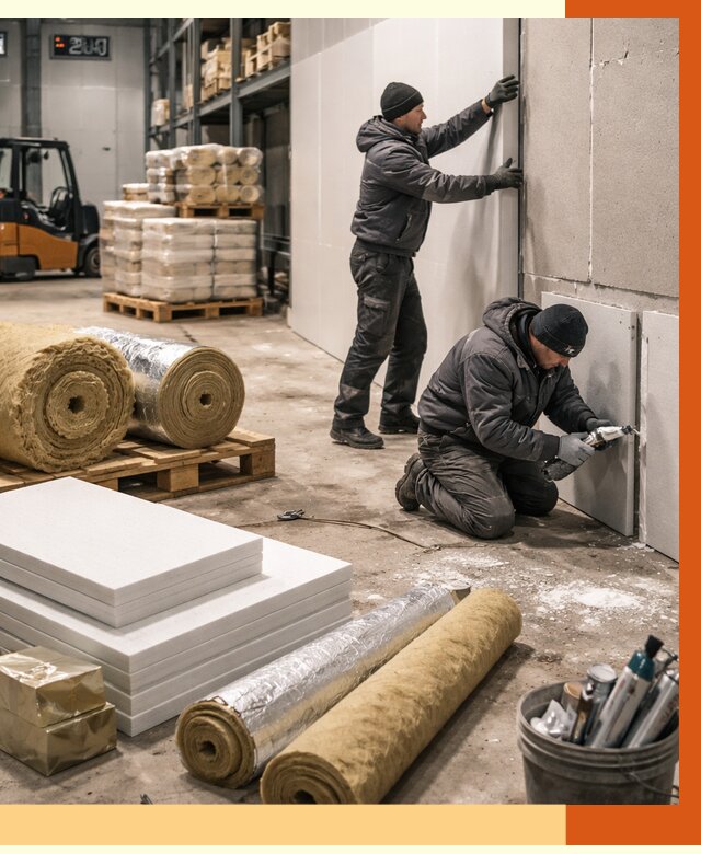 Утепление холодного склада в Глазове от 8673 руб/м2 — комплексное под ключ | ТепломастерГлз