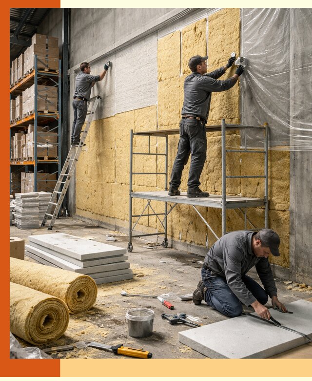 Утепление холодного склада под ключ в Глазове