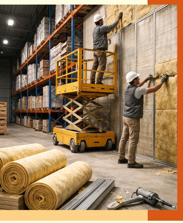 Утепление торгового склада в Глазове от 3265 руб/м2 — комплексно и под ключ | ТепломастерГлз