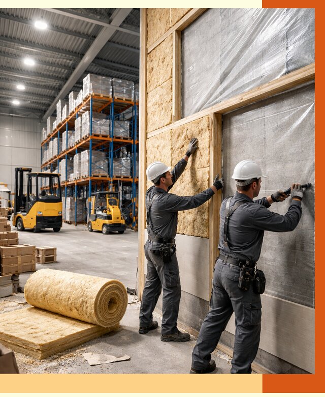 Утепление склада с техникой в Глазове от 4285 руб./м2 — комплексно под ключ | ТепломастерГлз