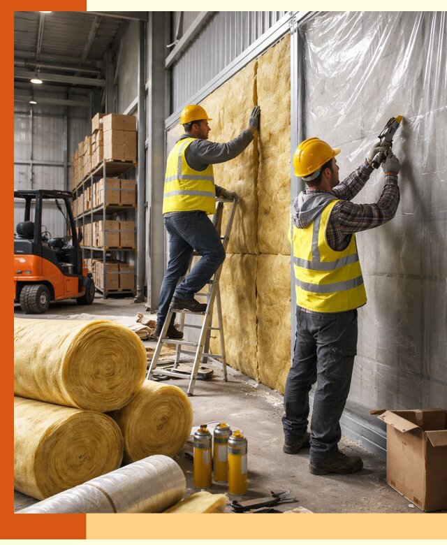 Утепление склада с техникой в Глазове под ключ