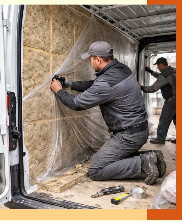 Утепление фургона в Глазове от 16835 руб/м2 — утепление фургона ППУ и кузова | ТепломастерГлз