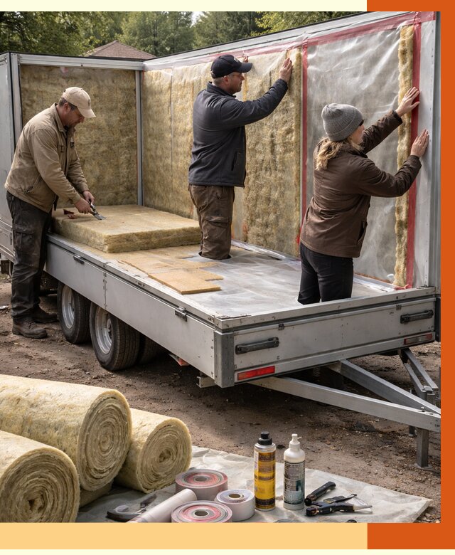 Утепление прицепа в Глазове под ключ от 12754 руб. — комплекс от ТепломастерГлз