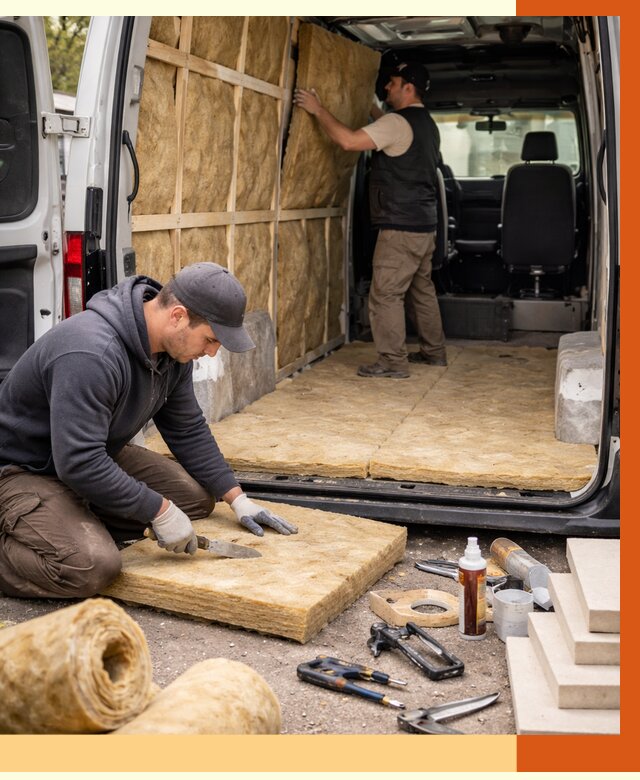 Утепление кемпера в Глазове под ключ от 12244 руб. — профессионально | ТепломастерГлз