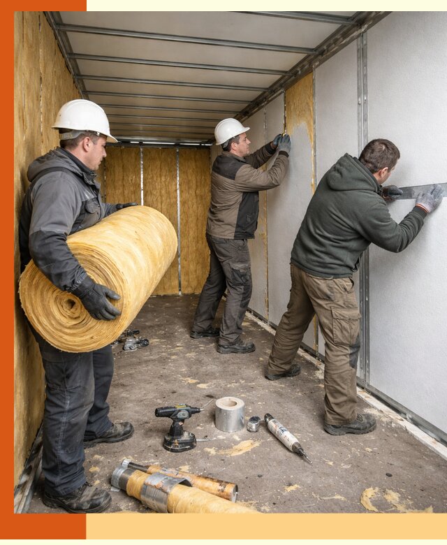 Утепление рефрижераторного контейнера в Глазове профессионально и надежно