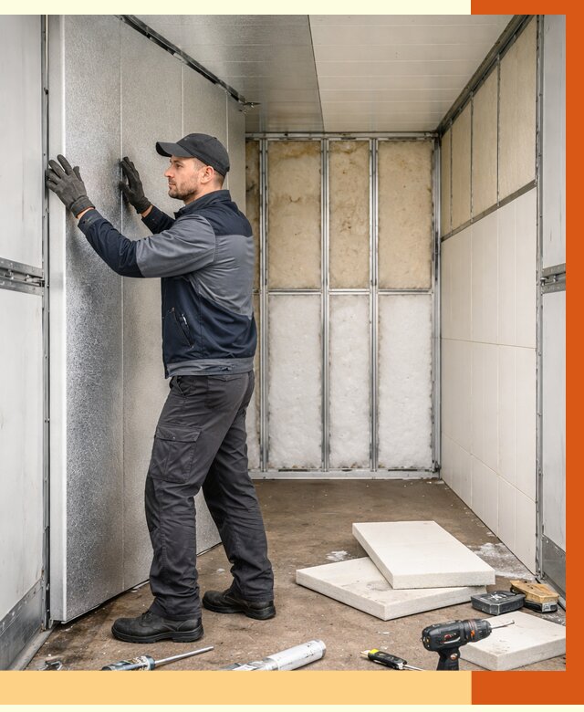 Утепление холодильного кузова в Глазове от 13774 руб. под ключ | ТепломастерГлз