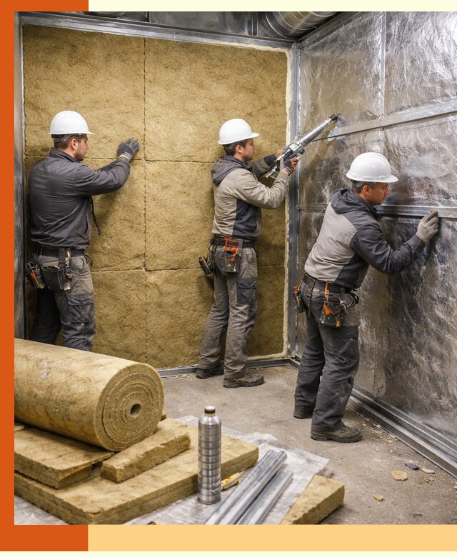 Утепление венткамеры в Глазове — качественная теплоизоляция и шумопоглощение