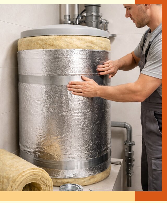 Утепление бойлера в Глазове от 4591 руб. под ключ | Утепление ППУ | ТепломастерГлз