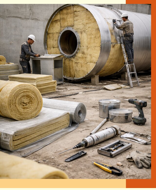 Утепление резервуара с топливом в Глазове от 28058 руб. под ключ | ТепломастерГлз