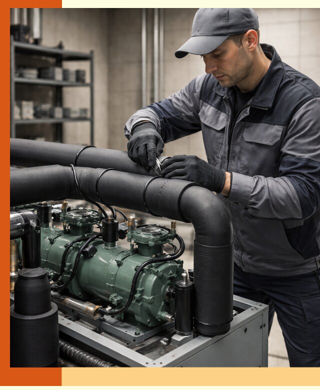 Утепление холодильного агрегата и теплоизоляция в Глазове